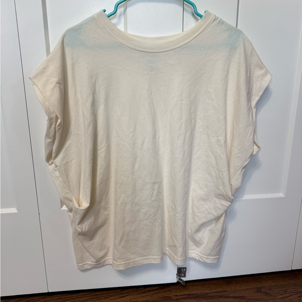 pistola Cream Short Sleeve Boxy Tee